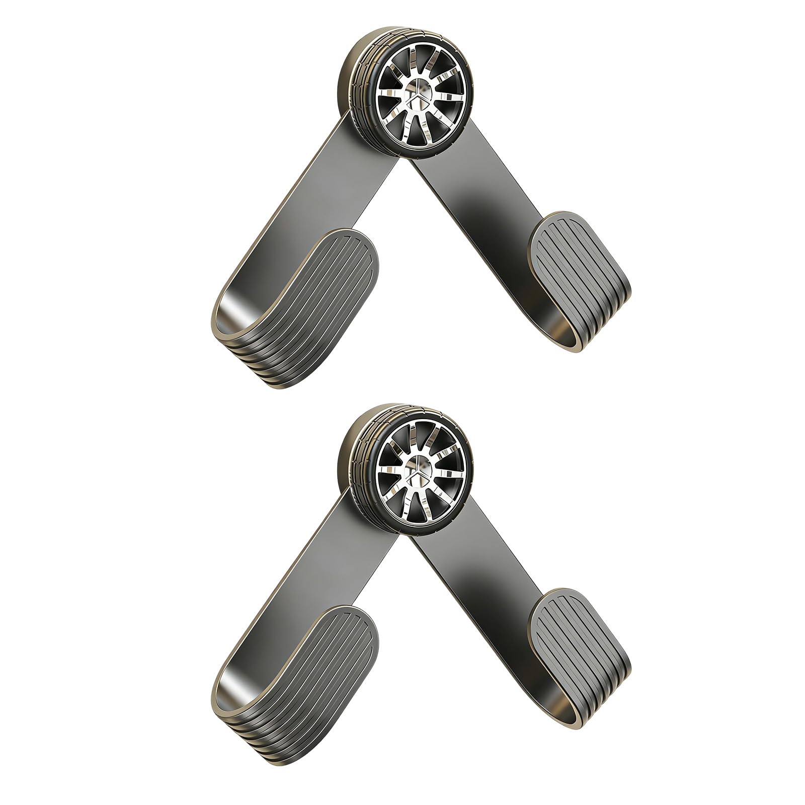 LUCKGONI Drillless Required Suction Cup Wall Mounted Adjustable Pots Lid Organizers Featuring Wheel Design for Kitchen Space Savi