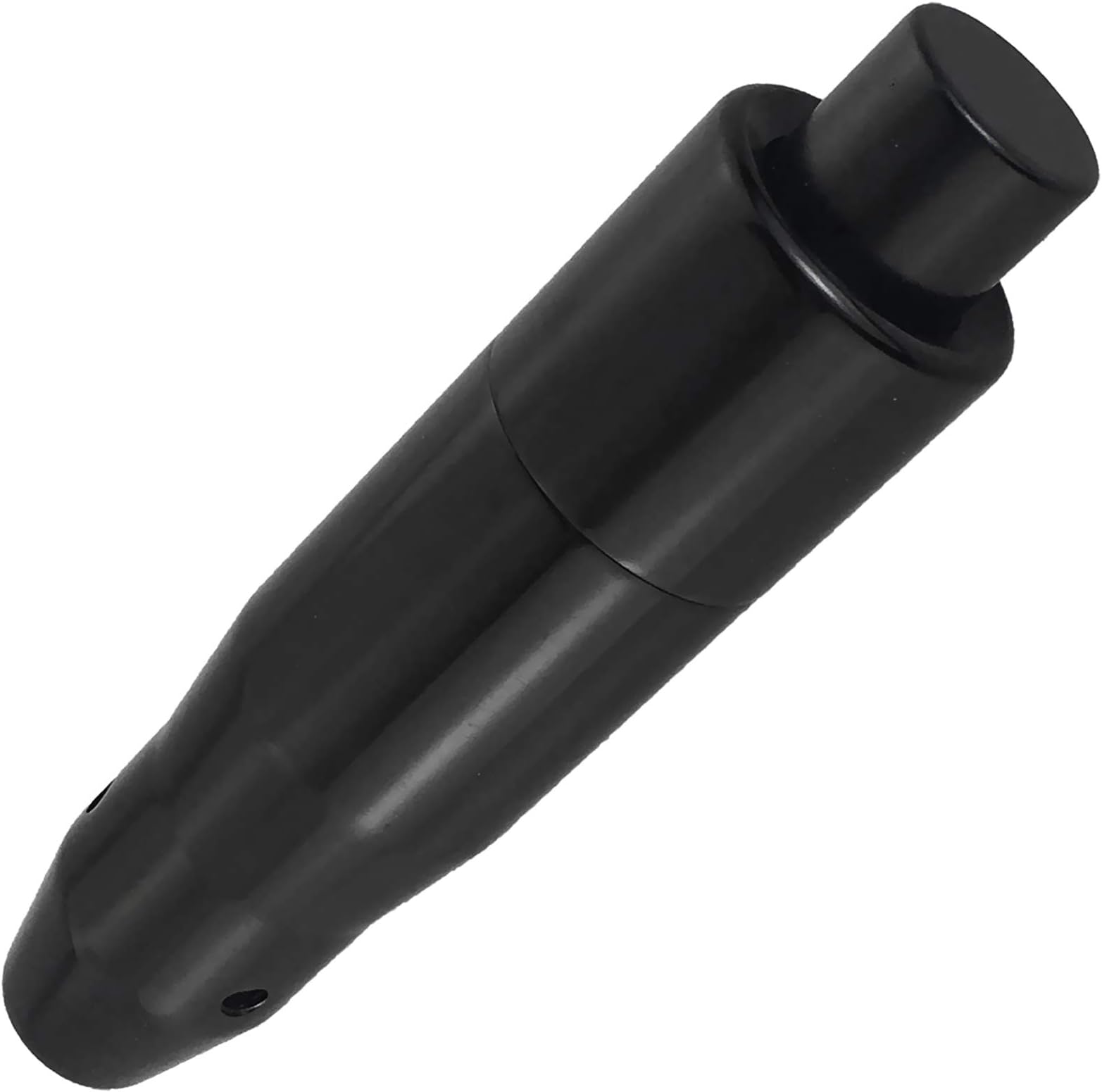 Lunsom Automatic Shift Knob Metal Car Shifting with Push Button Aluminum Alloy Shifter Lever Handle Long Stick Gear Head Fit Most Auto Transmission Vehicle (Black)