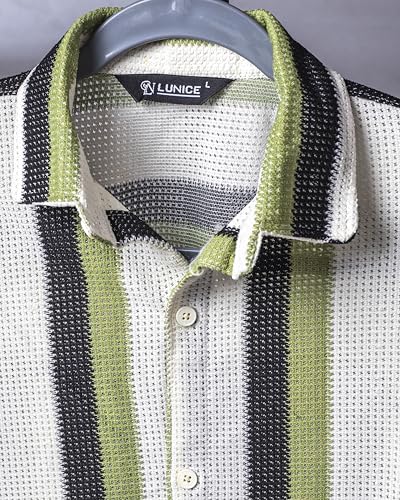 Image of Lunice Crochet Regular Fit Shirt for Men| Regular Fit Shirt for Men| Men Stylish Regular Fit Shirt | Men Printed Regular Fit Shirt
