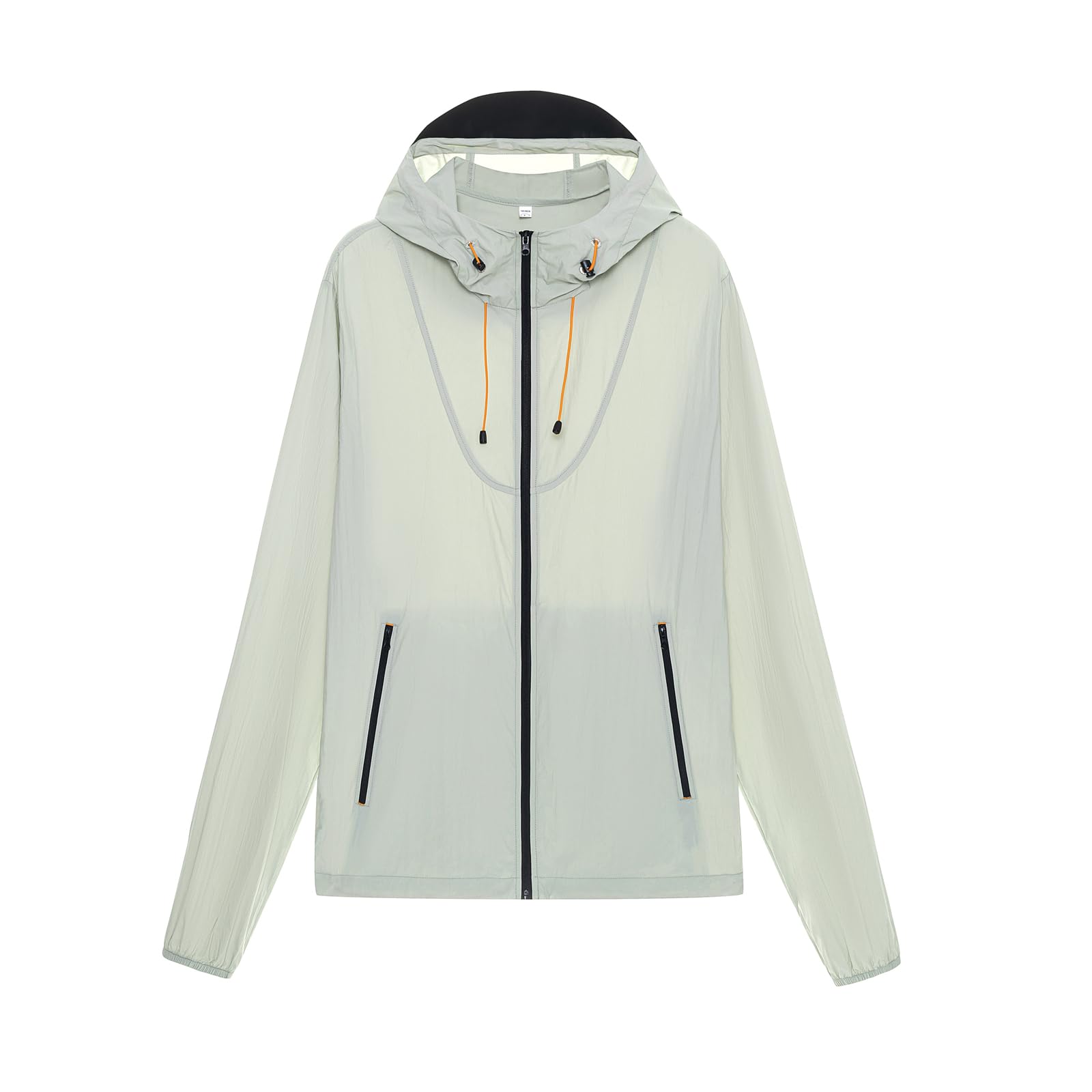 Summer Sunwear UPF 50+ Sun Protection Hoodie Jackets for Men, Lightweight Workout Sun Jacket UV Shirt with Zippered Pocket Long Sleeves for Outdoor Running Hiking Fishing XS-XXL