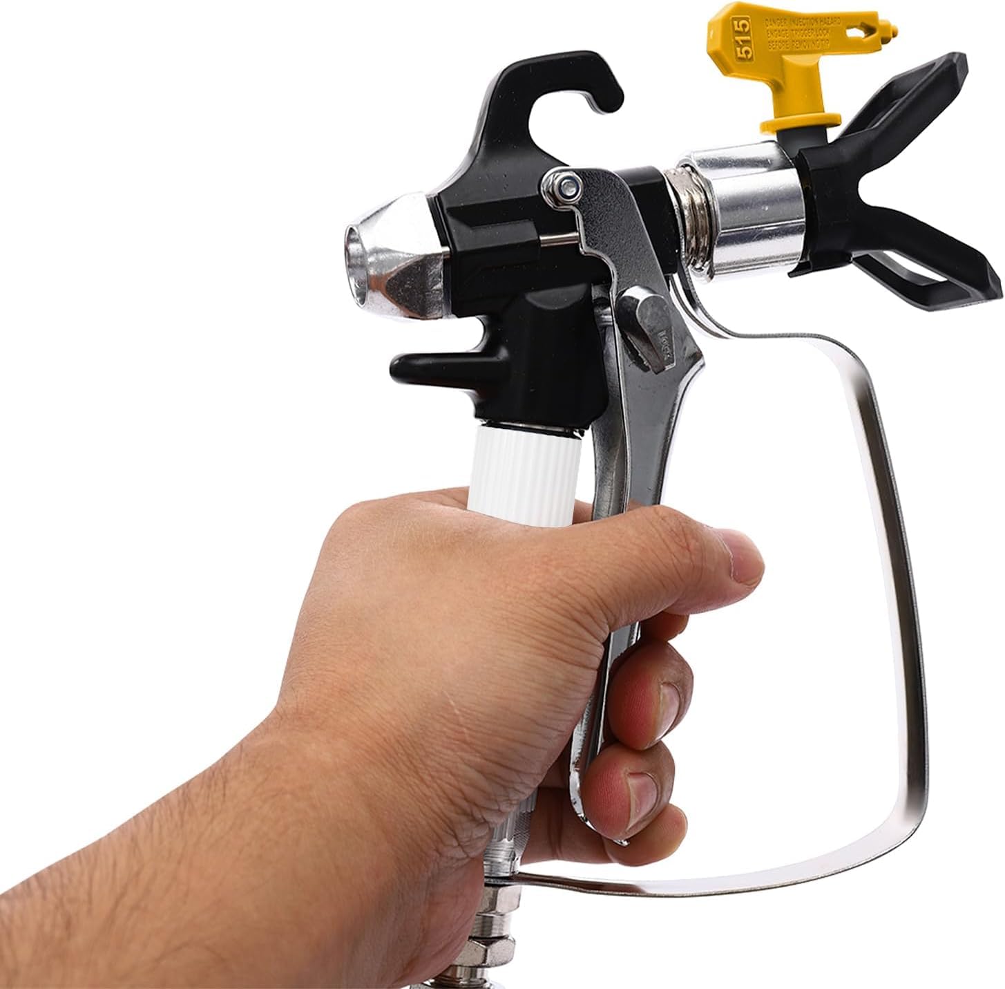 Elektryczny bezpowietrzny pistolet natryskowy o mocy 1600 W, malowanie pod wysokim ciśnieniem z pistoletem natryskowym, przepływ 2,5 l/min, przenośny do malowania ścian i mebli
