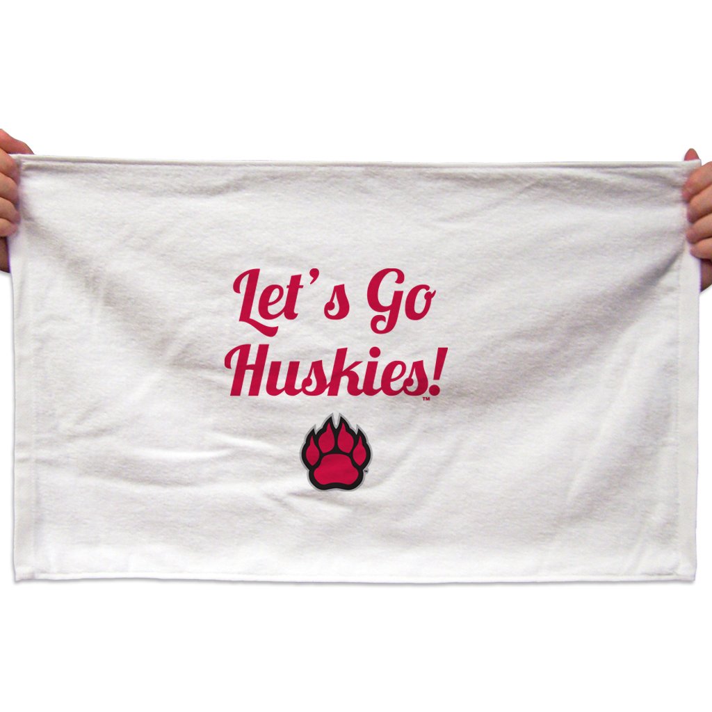 VictoryStore Towels - Northern Illinois University Rally Towel, Let's Go Huskies, Set of 3