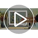 FENNIO Vanity Mirror with Lights 22''x18'' Makeup Mirror with Lights,Lighted Makeup Mirror with 10X Magnification and USB,Smart Touch Screen with 3-Color Lighting,Dimmable(Square White)