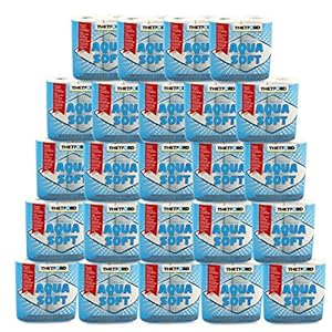 Thetford Aqua Soft Lot de 96 rouleaux de papier toilette spécial camping