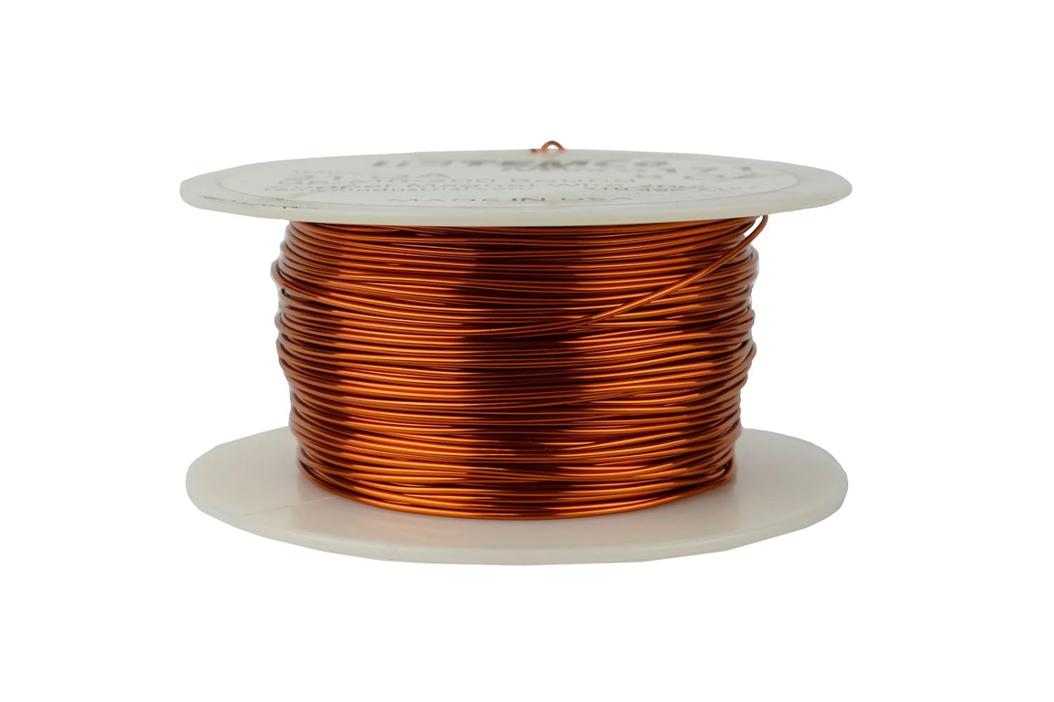 TEMCo 19 AWG Copper Magnet Wire - 1.5 lb 376 ft 200°C Magnetic Coil Winding