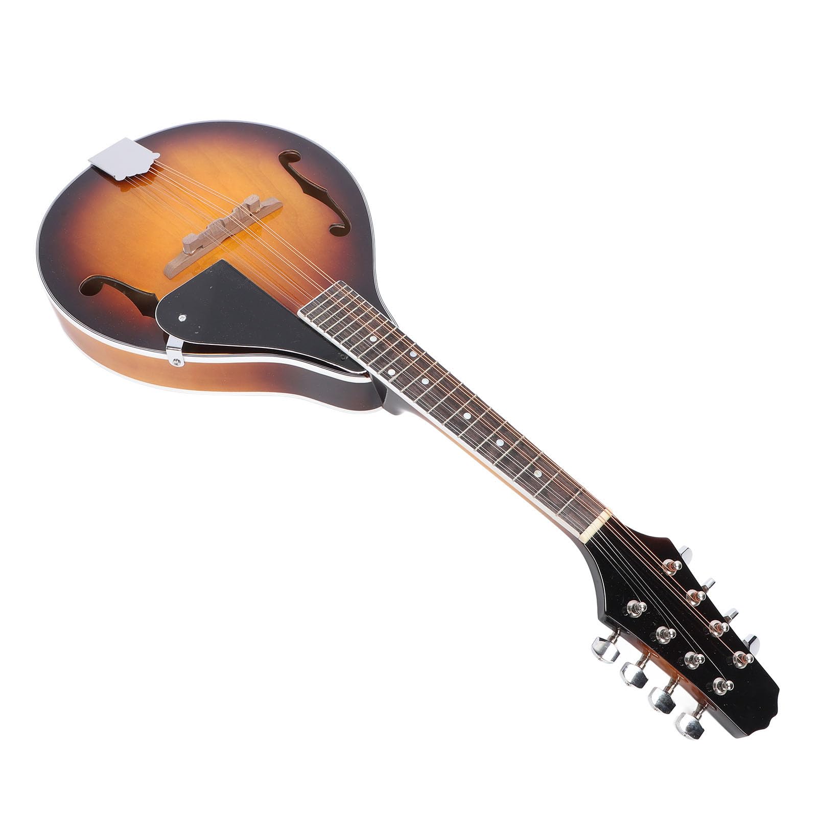 Mandolina en Forma de A, Mandolina Acústica de 8 Cuerdas con Bolsa de Cuerdas, Púas, Paño de Limpieza, para Diestros, Instrumento Musical