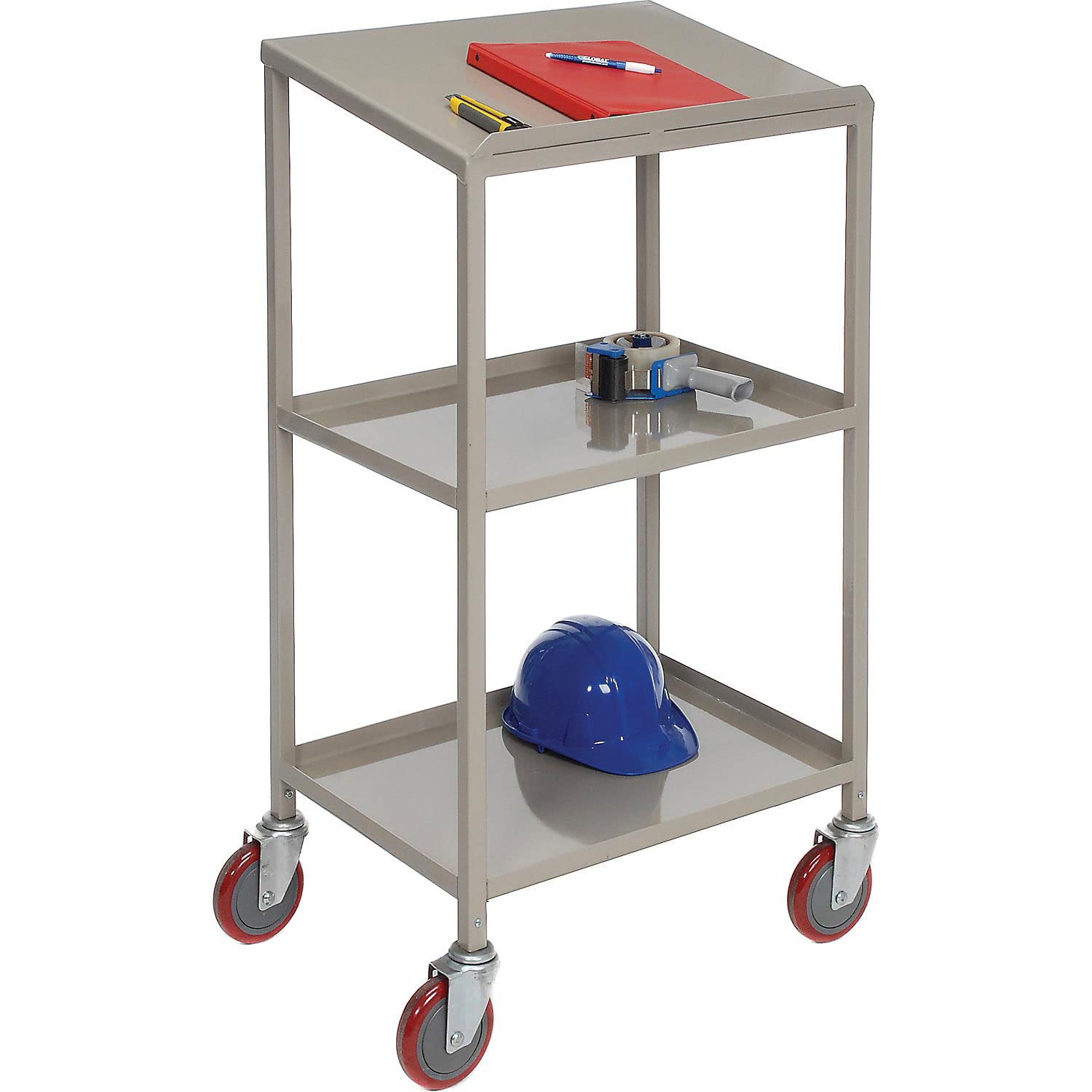 Win-Holt Three-Shelf Mobile Shop Desk - 24X18x44