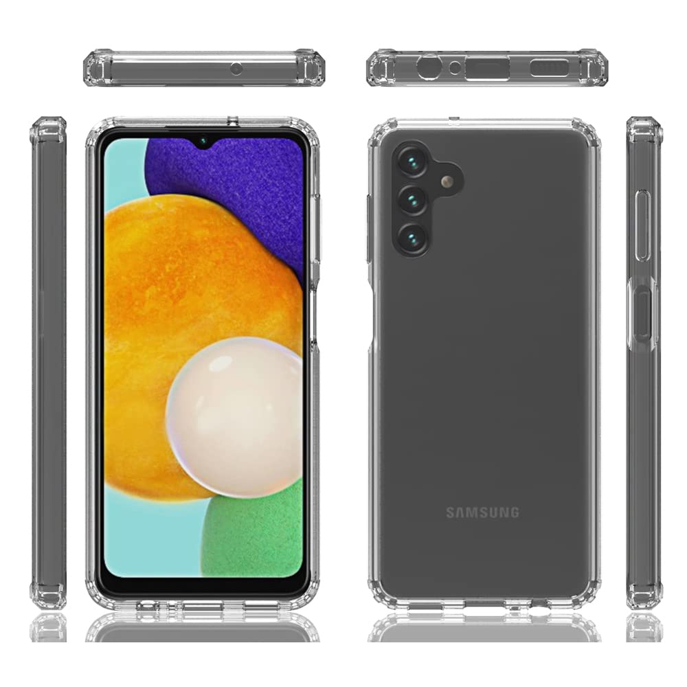 Hxy Crystal Clear Case for Samsung Galaxy A13 5G[No for A13 4G],Slim Thin Soft TPU Bumper & Hard PC Back Shockproof Scratch Resistant Protective Phone Case for Samsung Galaxy A13 5G (Clear)