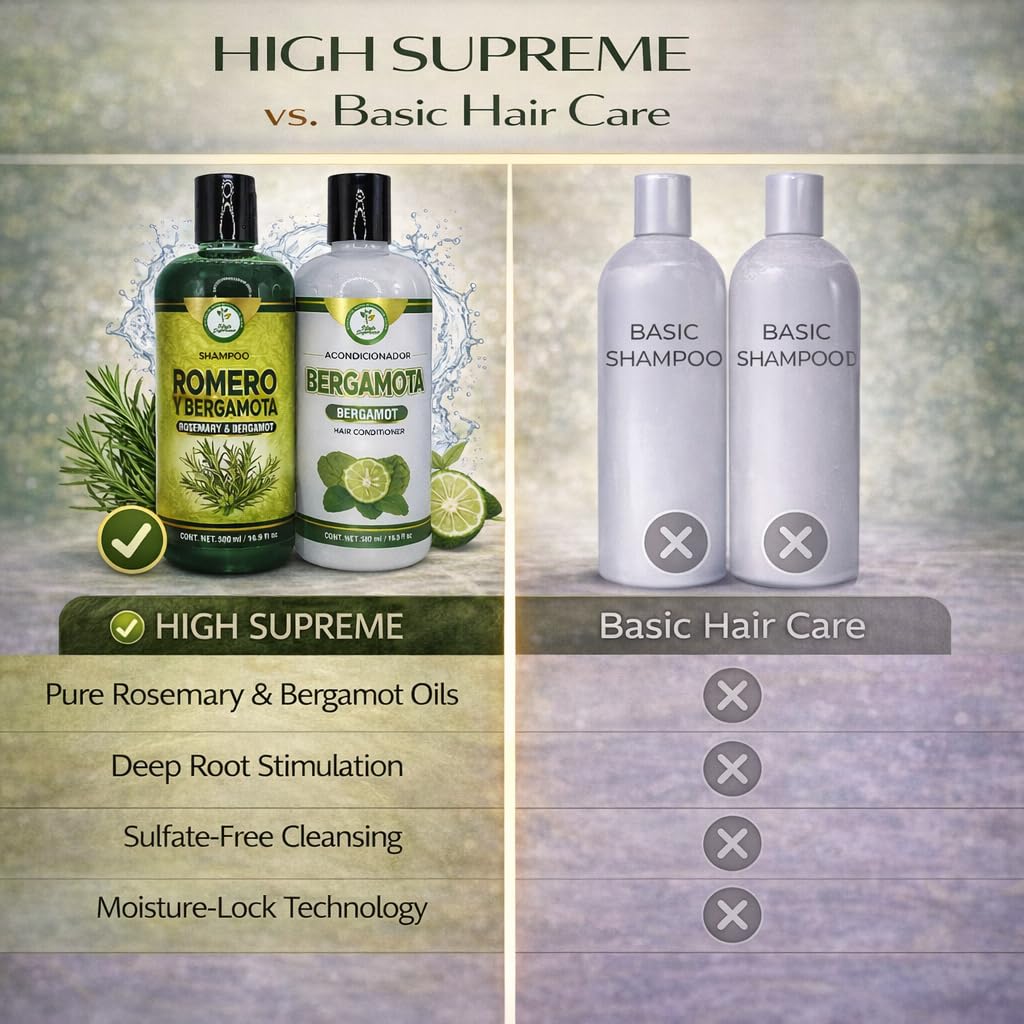 Amazon.com : Romero & Bergamota (Rosemary & Bergamot)Shampoo and