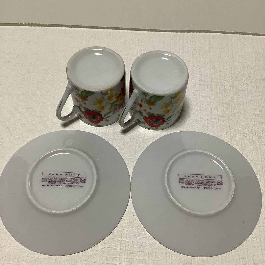 Amazon.co.jp: ZARA HOME デミタスカップ＆ソーサー(2客) : ホーム