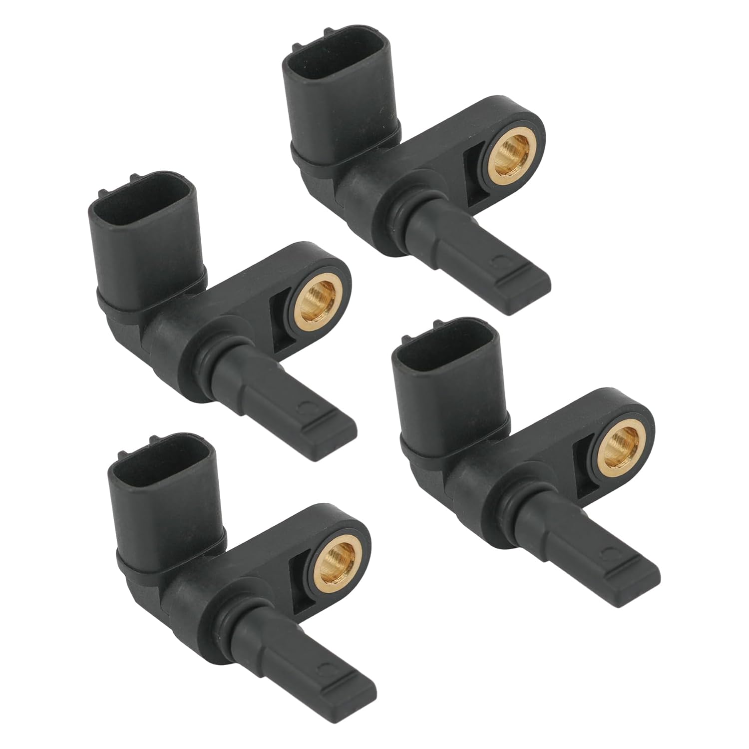 ABS Wheel Speed Sensor 89542-04020 Set of 4 for Front/Rear/Left Driver/Right Passenger Side Replacement for Toyota Tacoma 4Runner FJ Cruiser for Land Cruiser Replacement for Lexus GX460 GX470 LX570