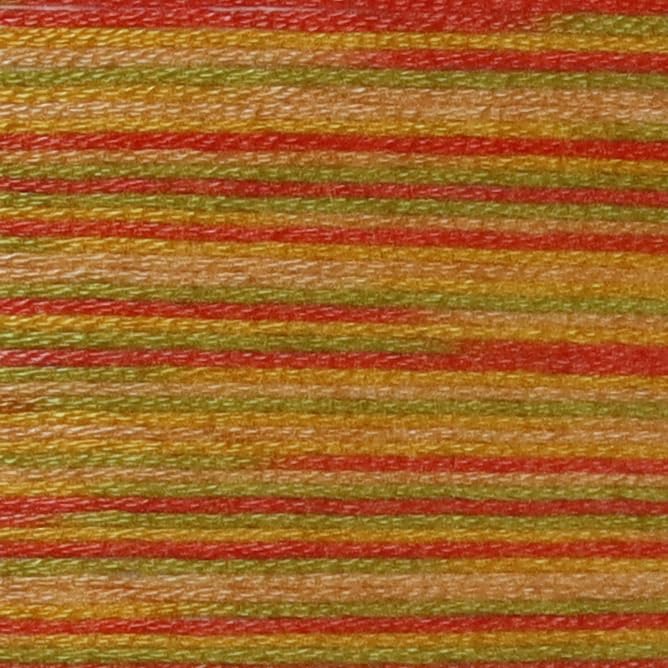 Image of KCS Big skeins of 25 Meters Size 25 Color Variegated Cross Stitch Stranded Threads,6 skeins,4126