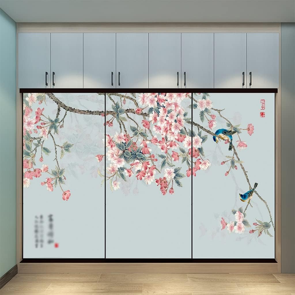 Window Privacy Film Window Film Window Privacy Film, Frosted Glass Window Film, Wardrobe Frosted Glass Stickers, Opaque Window Stickers for Bathroom Living Room Balcony Blackout Window Film Window Fil