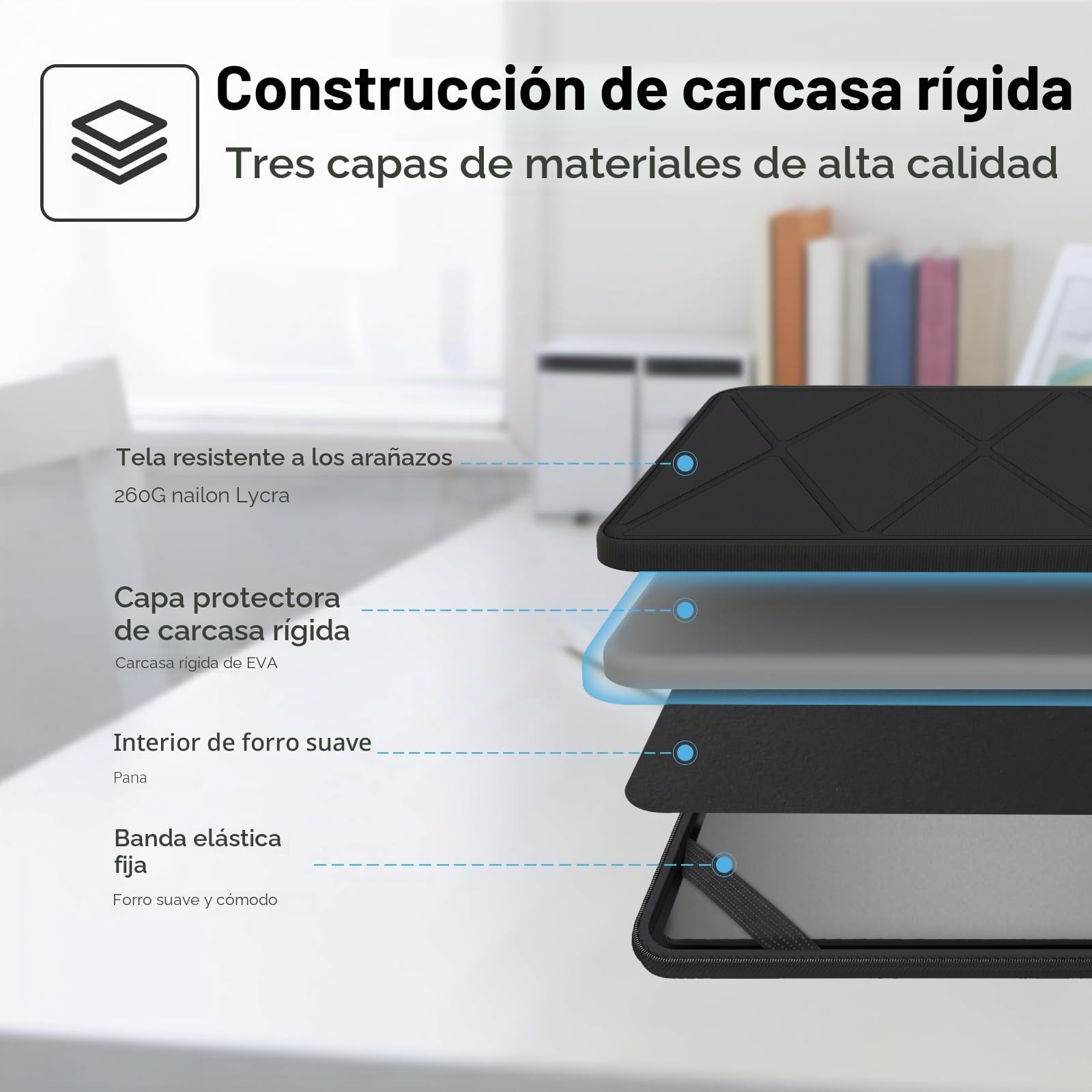 Smatree Funda Protectora rígida de EVA Compatible con Laptop Samsung Galaxy Book3 Pro/Galaxy Book4 Pro, Book3 Ultra/Book4 Ultra 360 (X8283)