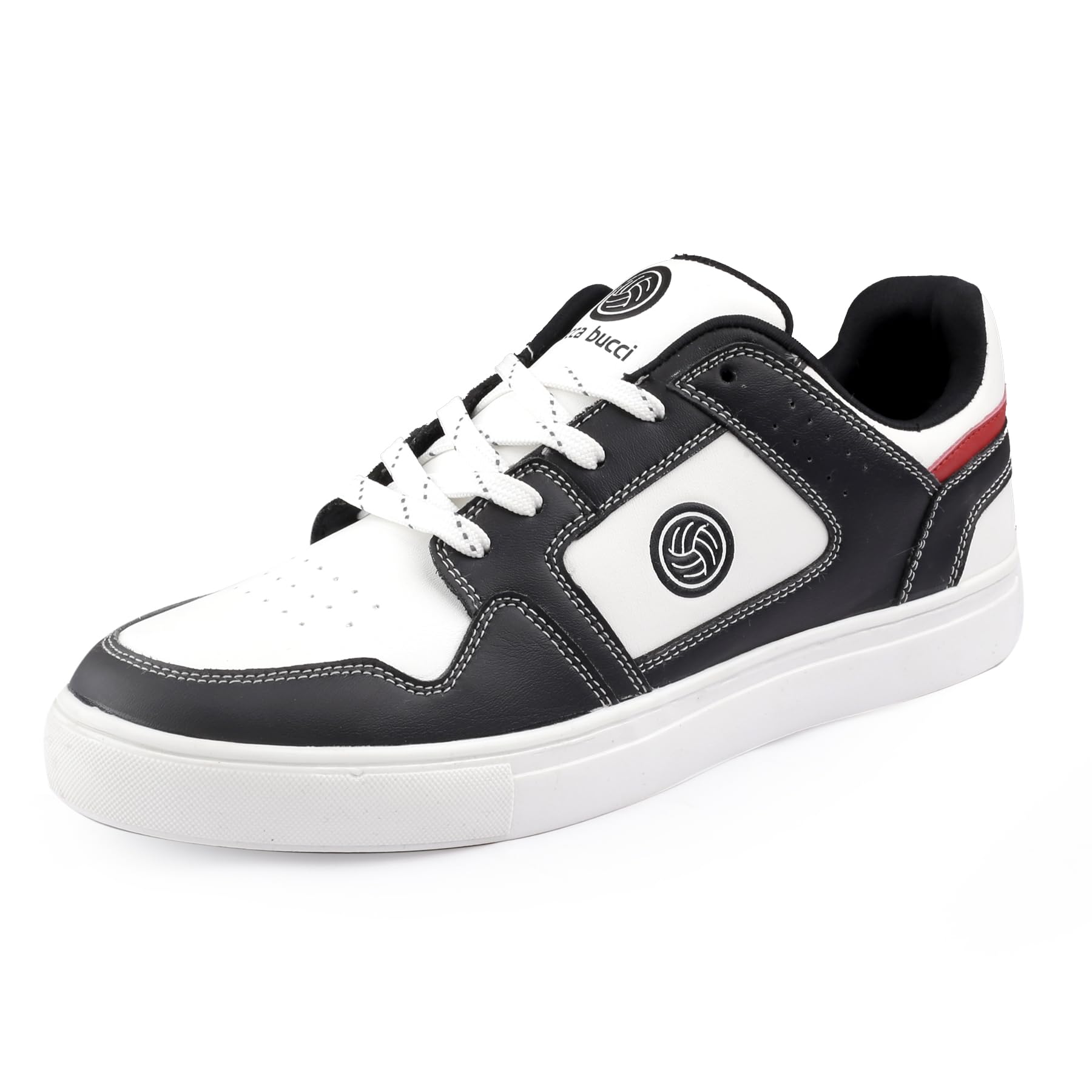 Bacca Bucci® Simba Low Top Classic Sneakers for Men | Casual Shoes for Men with Memory Cushion Footbed-Black & White, Size UK6 (B0CGMQHMNQ) Amazon Price History, Amazon Price Tracker
