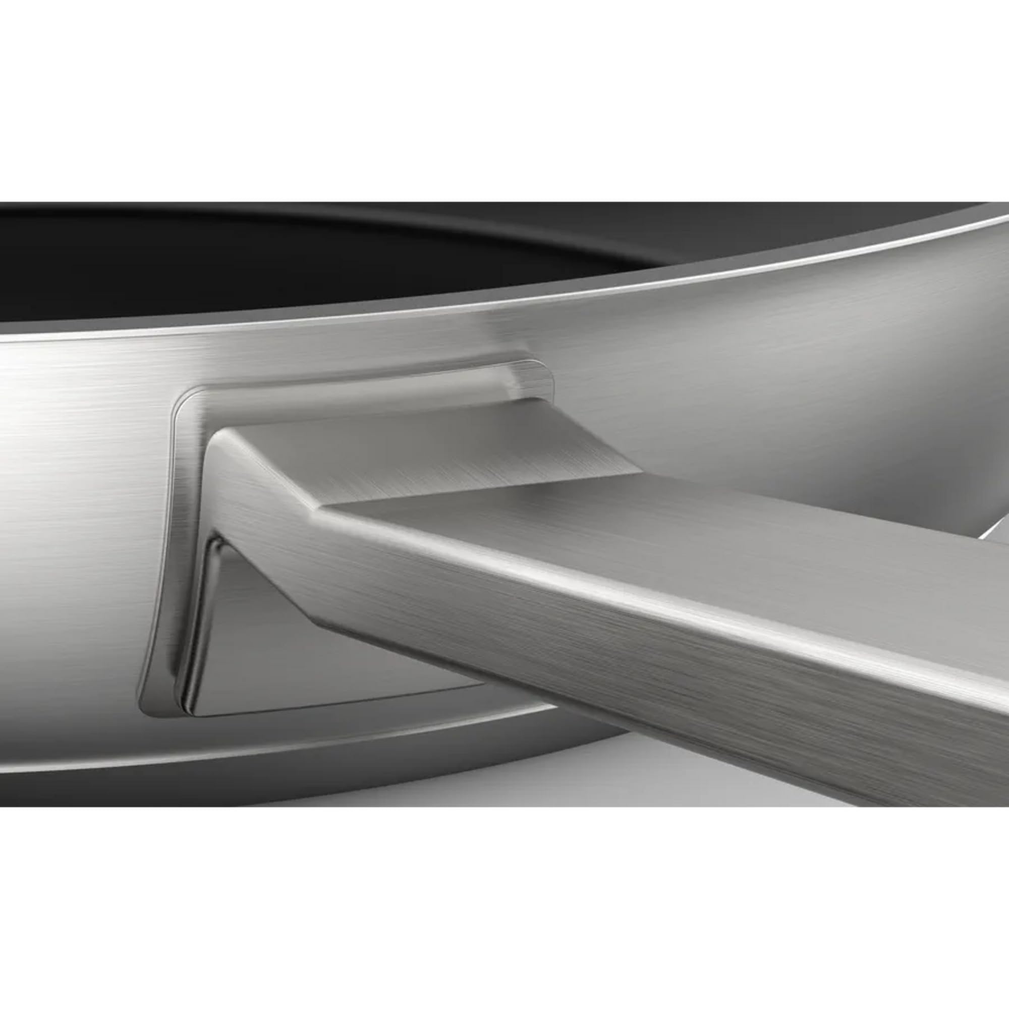 SIEMENS HZ9CF280, padella, diametro 22 cm, antiaderente in acciaio inox, per piani cottura a induzione, elettrici e a gas, distribuzione uniforme del calore, adatto al forno fino a 220 gradi