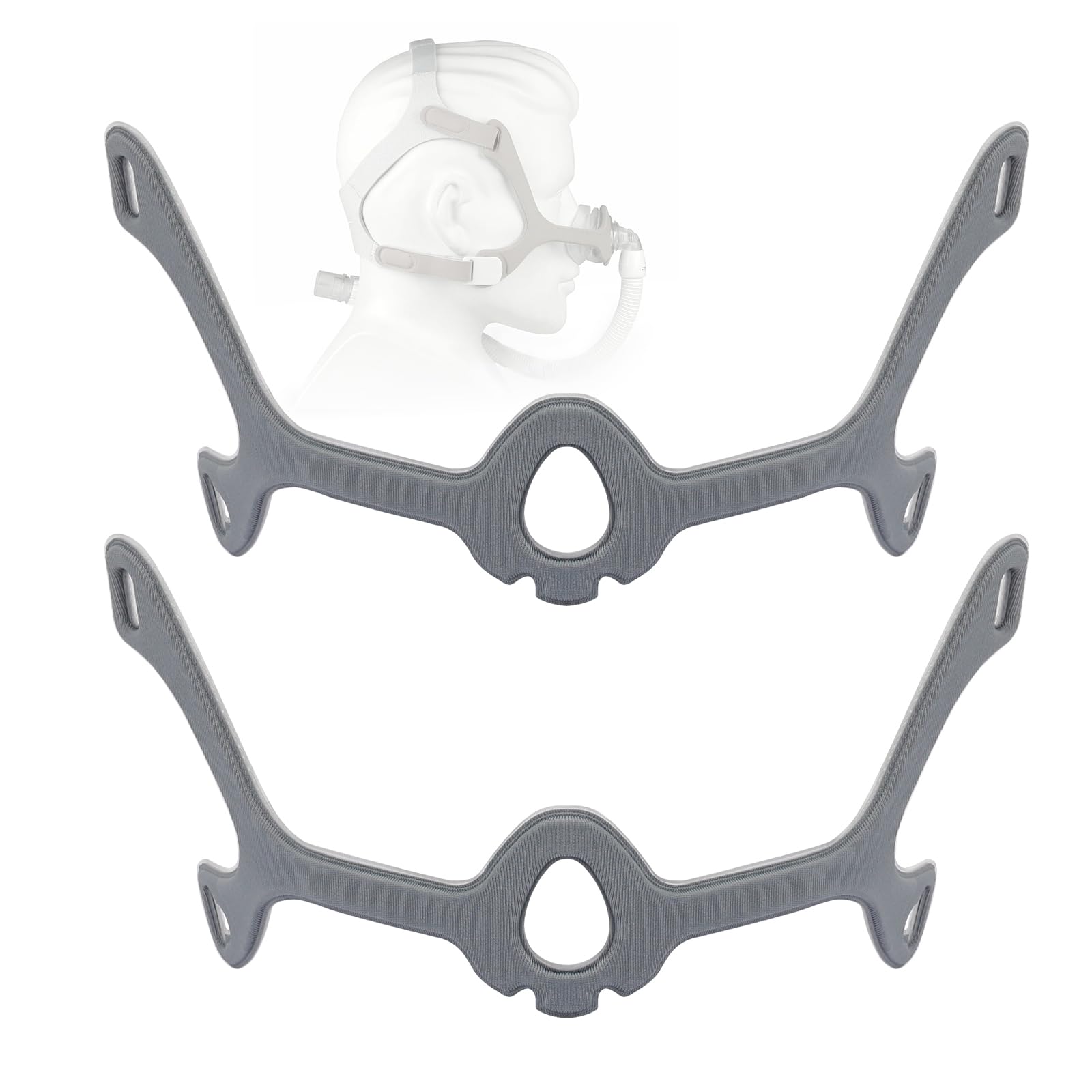 Fabric Frame Compatible with Wisp Nasal Mask, Soft Replacement Frame for Wisp CPAP Mask, Replacement for WISP Nasal Frame, Comfort & Snug Fit, Standard Size, Pack of 2