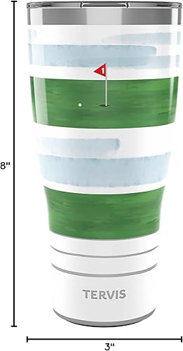 Miniatura 9 de Tervis Traveler - Vaso aislado de triple pared The Putt de golf mantiene las bebidas frías y calientes, 30 onzas, acero inoxidable