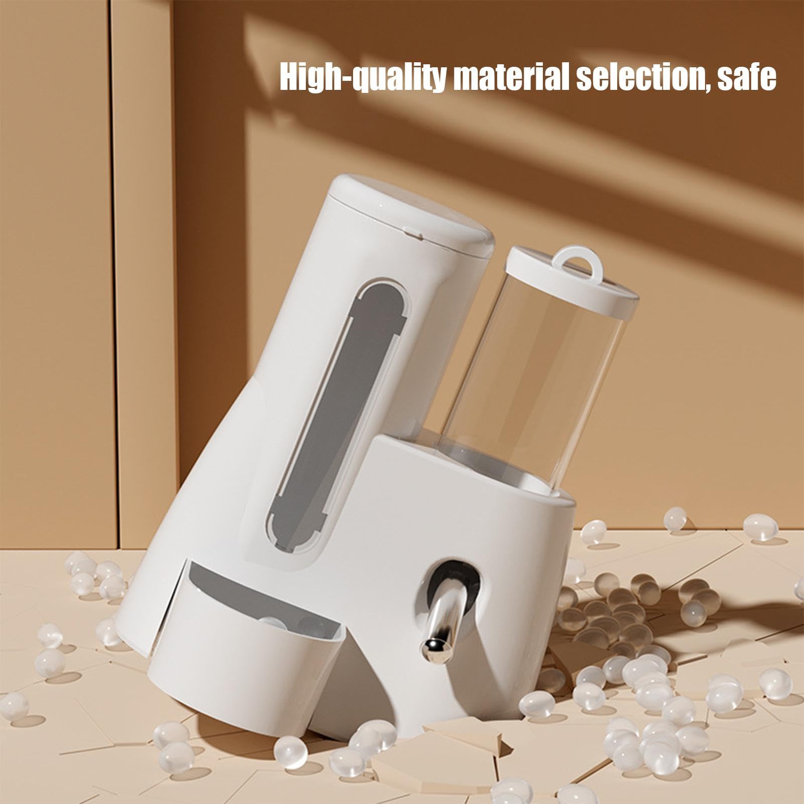 Hamster 2-in-1 Futter & Wasserspender - 300ml Futterspeicher & 80ml Wasserflasche