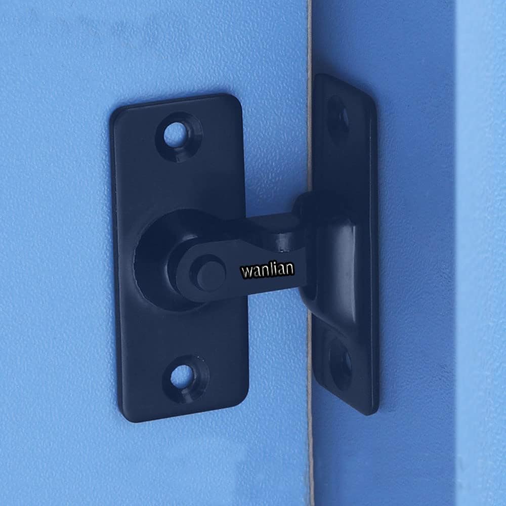 Door Hasp Latch 90 Degree, Stainless Steel Safety Angle Locking Latch