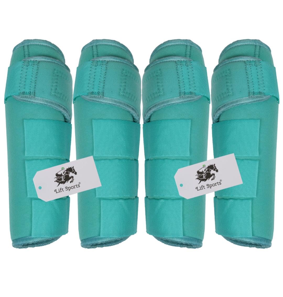 Set of 4 Legs Horse Medicine Sports Boots Leg Protection Wraps Full/Horse Size