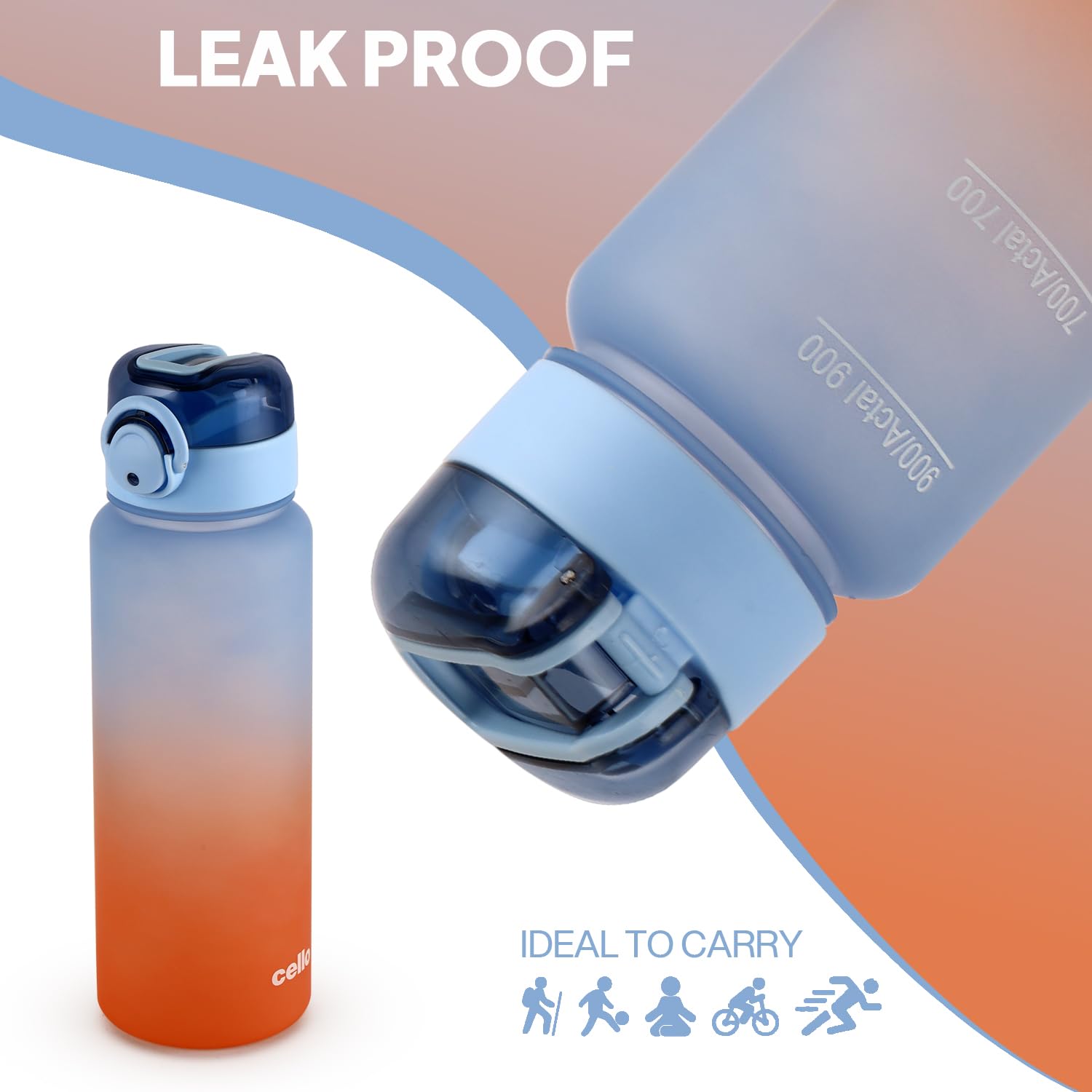 CELLO Buzz Water Bottle - 1160ml Leakproof Sipper -5 CELLO Buzz Water Bottle - 1160ml Leakproof Sipper -5