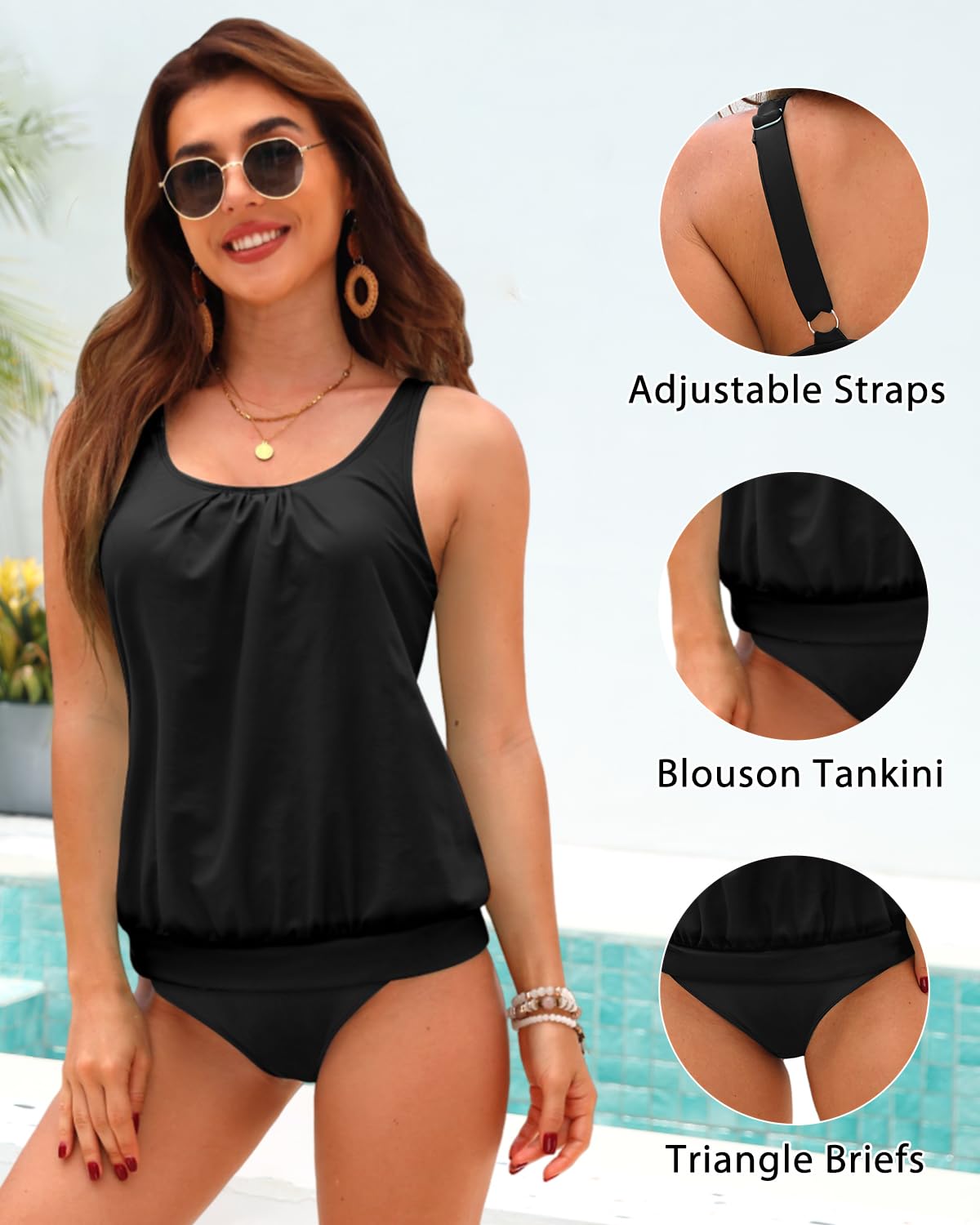 Yonique Acolchado Tankini Mujer