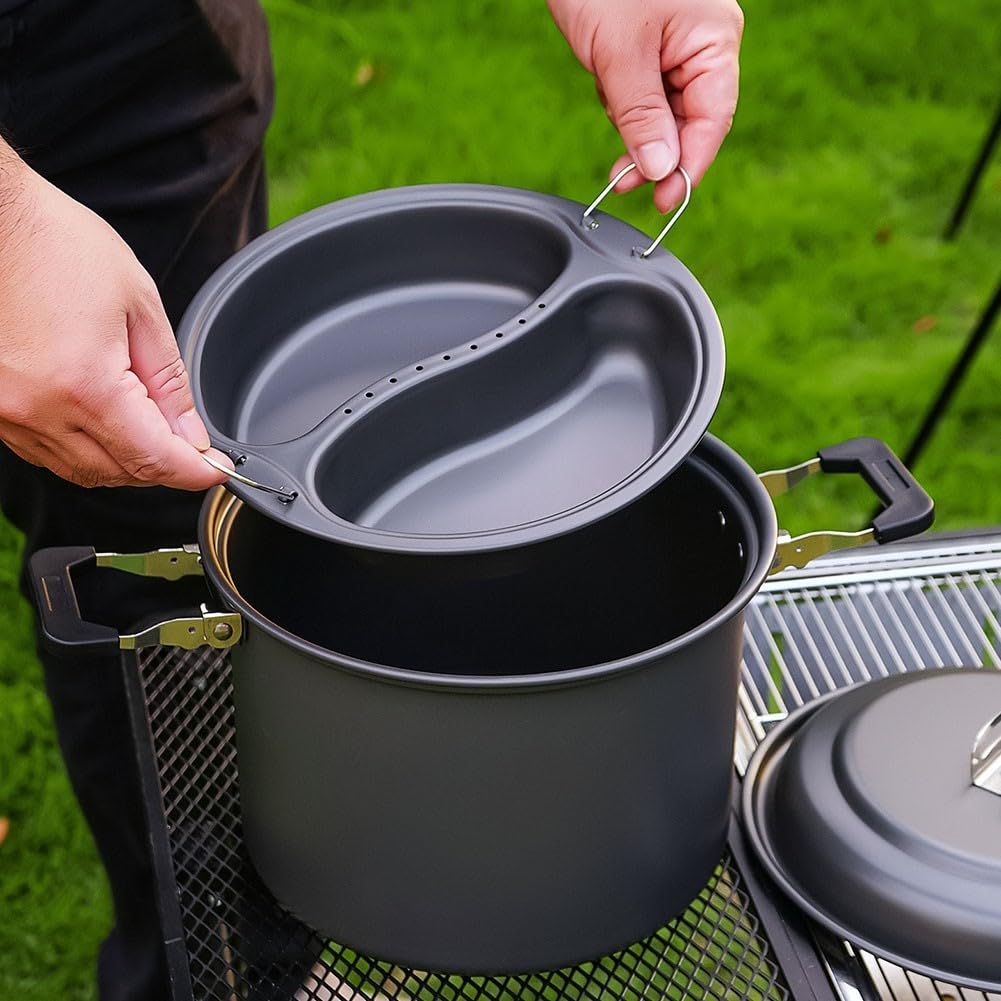 Ensemble Marmite 6.5L Aluminium Anodisé Léger