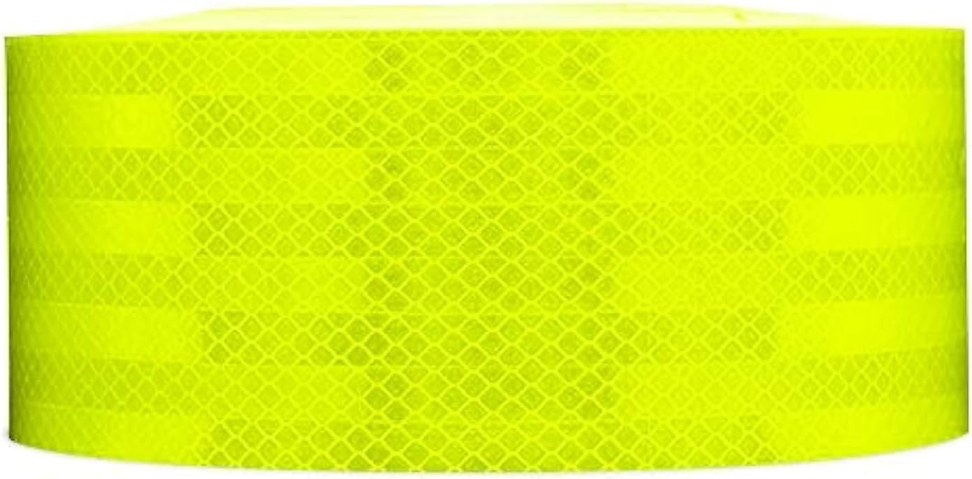 2" x 12' Roll 3M Fluorescent Yellow Green Reflective Hazard Warning Emergency Vehicle Safety Marking Tape 983-23 ES