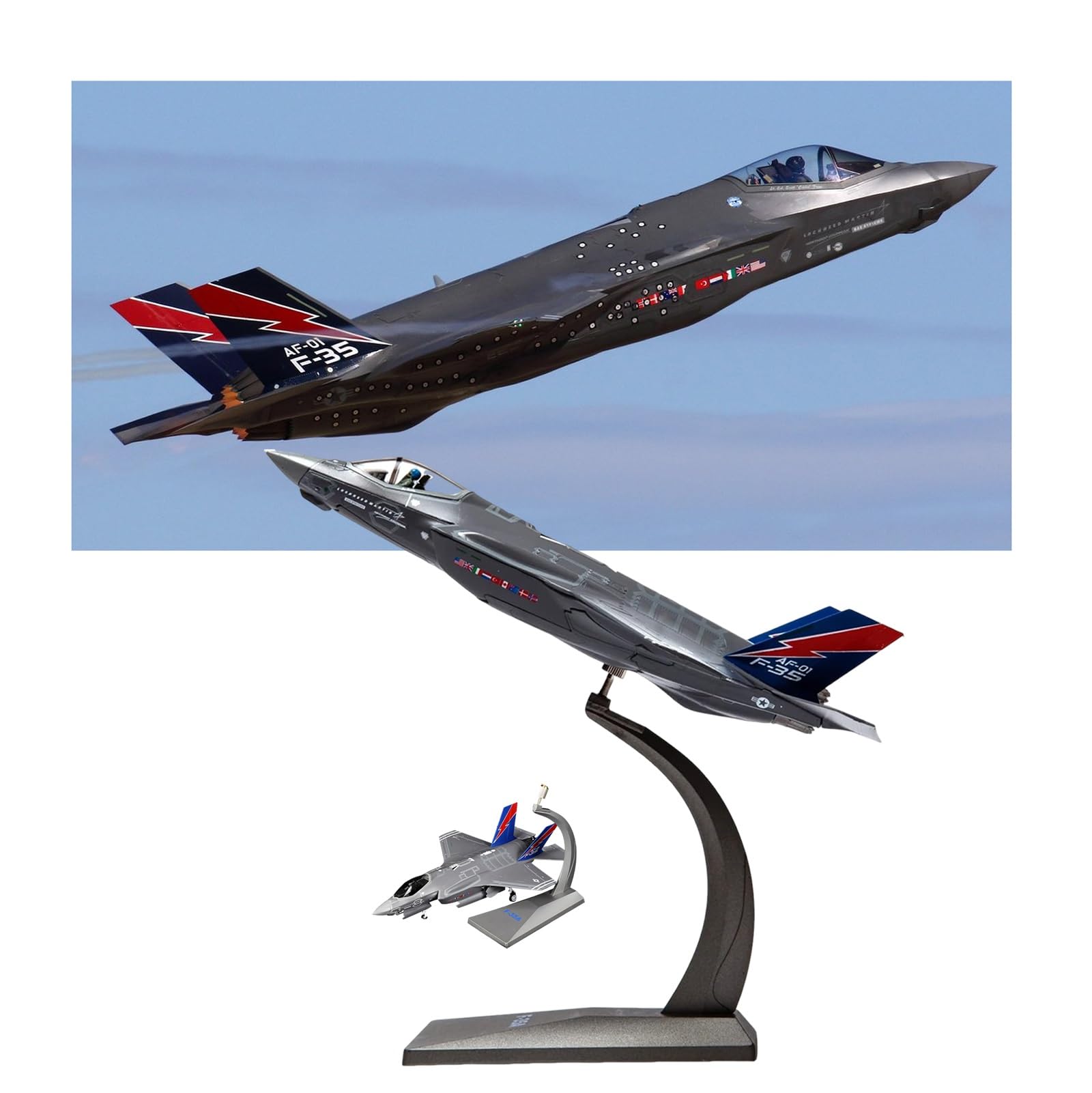 F-35A Lightning II 1:72 Alloy F-35 Fighter Jet Model Bezklejowy Samolot Wstępnie Zmontowany Samolot Kolekcjonerski Samolot Bazujący na Nośniku Symulacji z Podstawką Prezent Wojskowy