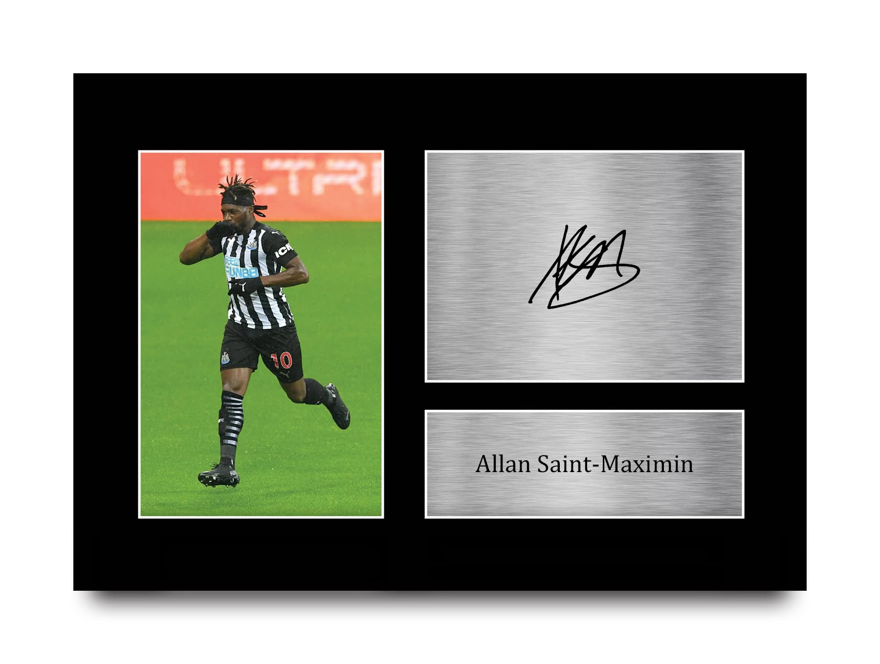 HWC TradingA4 Allan St Maximin Newcastle United Gifts Printed Signed Autograph Picture for Football Fans and Supporters