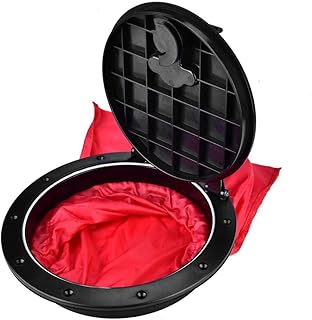 Samfox Kayak Hatch Cover Black Hatch Cover Deck Plate Kit Deck Hatch Kayak Kayak Waterproof Hatch Hatch Cover, 8'' Deck Plate Hatch Cover with Waterproof Bag for Kayak Boat Marine