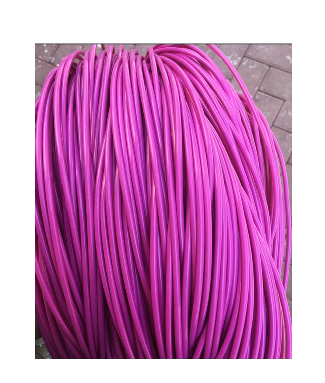 MoreiH 8Mm Synthetic Rattan Woven Material, Round Rattan Material, Plastic Rattan Material for Weaving and Repairing, Storage Basket/F/3.8Mm