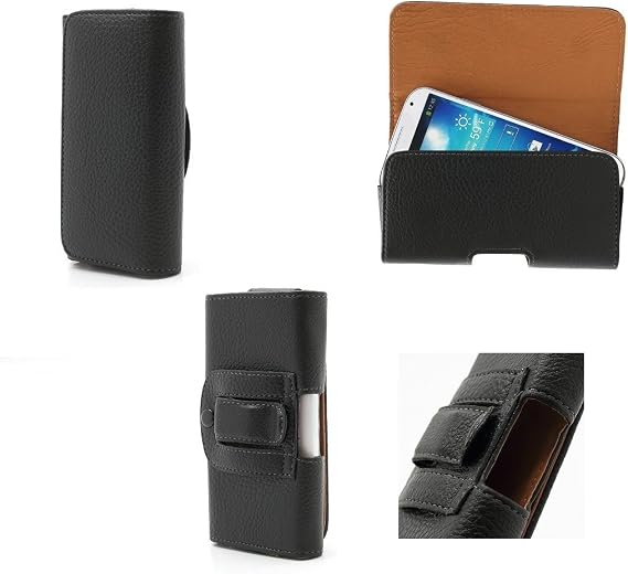 Case Belt Clip Horizontal Compatible with Nokia 8000 4G 2020 - Black