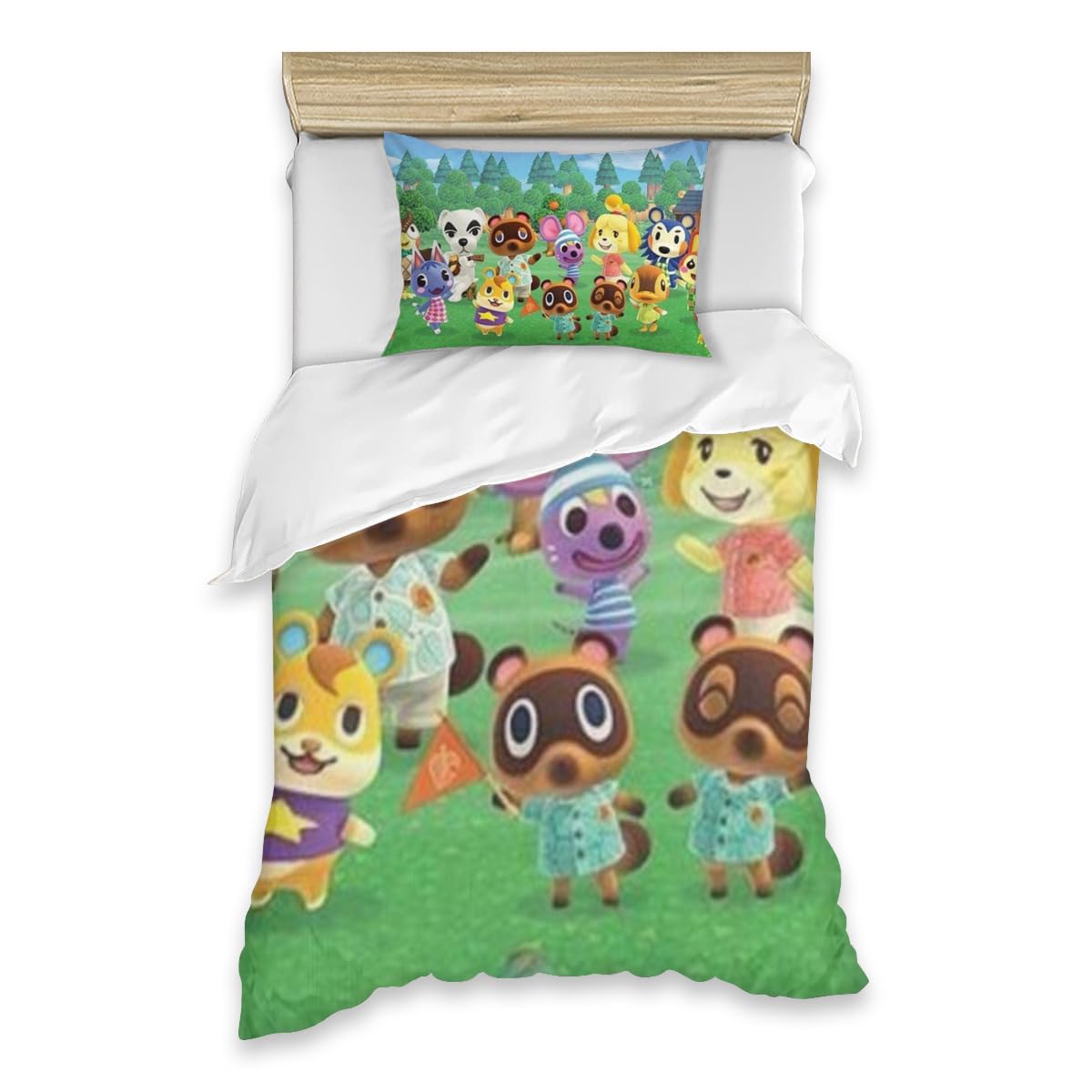 Amazon｜あつ森 あつまれ どうぶつの森 布団カバー 2点セット 寝具