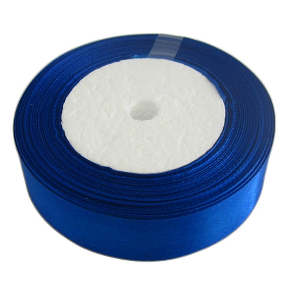 25 Yards / 23Meters of Satin Ribbon 12mm in Multiple Colours Satin Ribbon Tying Gift Ribbon Wedding Trimming Crafts Apron Deco. Many Colours Buy Any 3 Colours & GET 1 Free (Royal Blue)