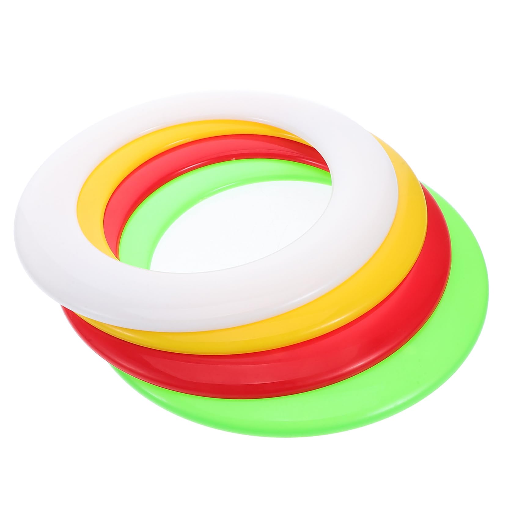 Toddmomy 4pcs Family Bonding Toys Hollow Flying Discs for Outdoor Beach Activities