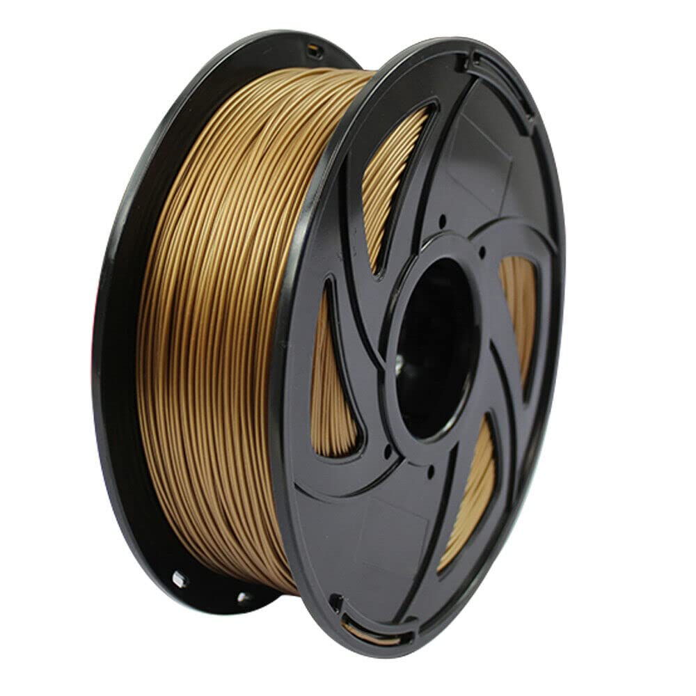 PLA 3D Filament 1.75mm, 3D Printing Filament PLA for 3D Printer 1kg 2.2lbs Spool (Gold)