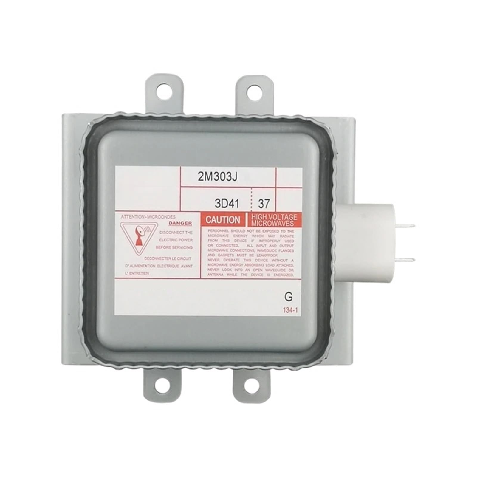 VKvmNYlxx Frequency Conversion Microwave Magnetron 2M303J, Vacuum Tube, 1080W Microwave Generator, Air Cooled Long Bottom Plate