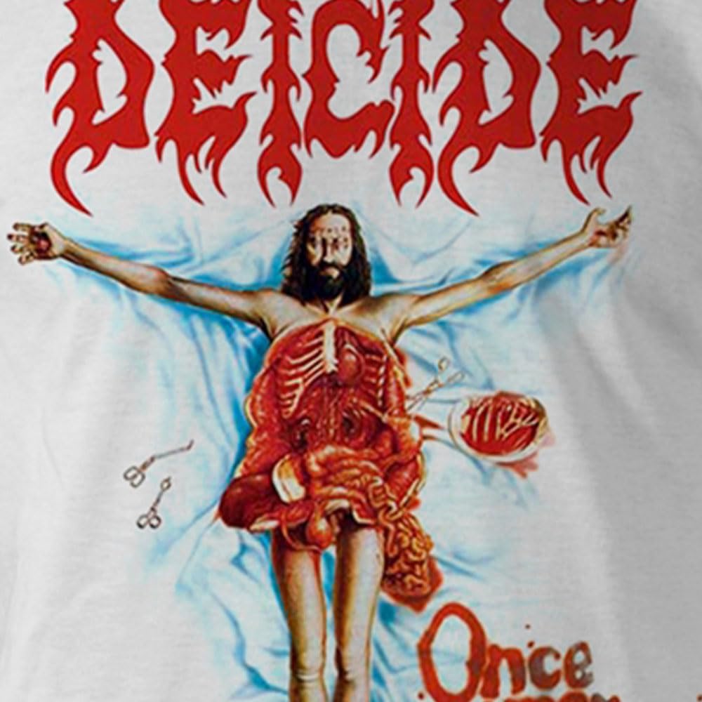 Plastic Head Deicide 'Once Upon The Cross' (White) Long Sleeve