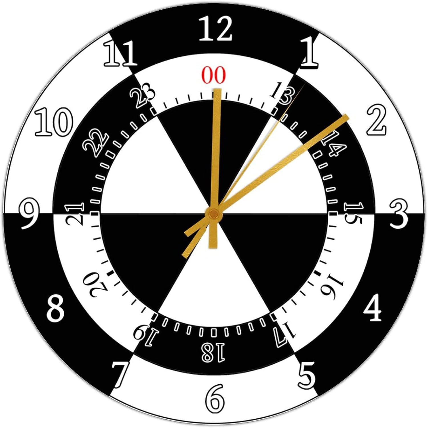 24 Hour Military Time Wall Clock Military TIME 12 Hour