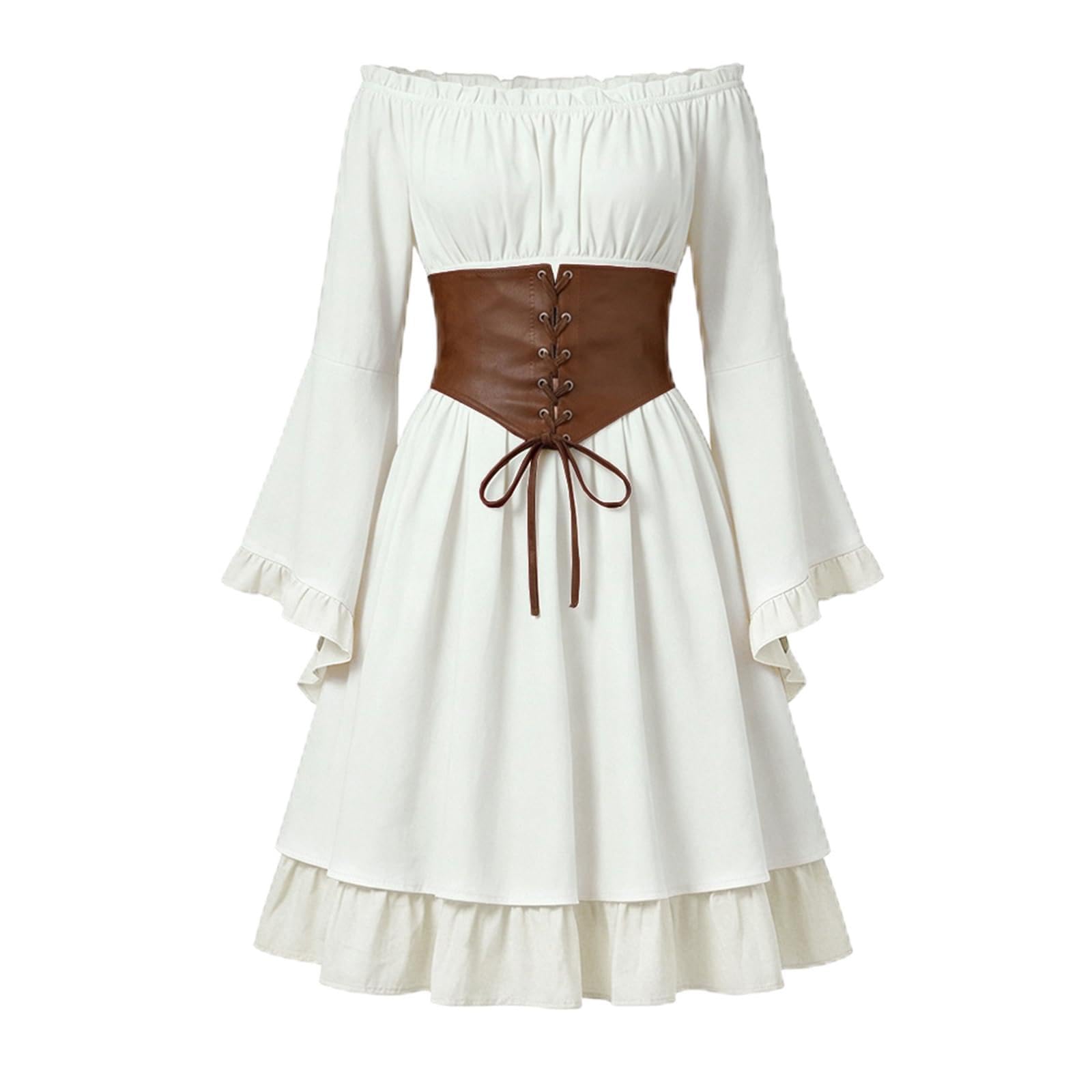Pirate Costume Women Renaissance Dress Corset Dress Medieval Outfit
