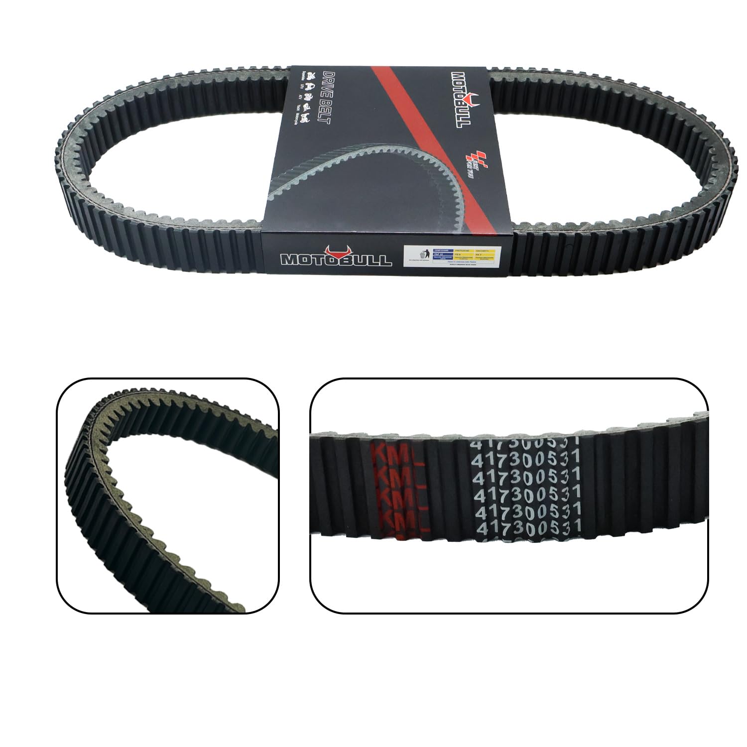 Drive Belt 417300531 Compatible with Ski Doo 850 E-Tec 900 ACE 417300166 417300551 417300391 417300531 417300383