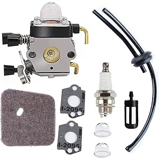 Podoy C1Q-S97 Carburetor for STIHL FS38 FS45 FS46 FS55 KM55 HL45 FS45L FS45C FS46C FS55C FS55R FS55RC String Trimmer Weed Eater with Air Fuel Filter Tune-up Kit.