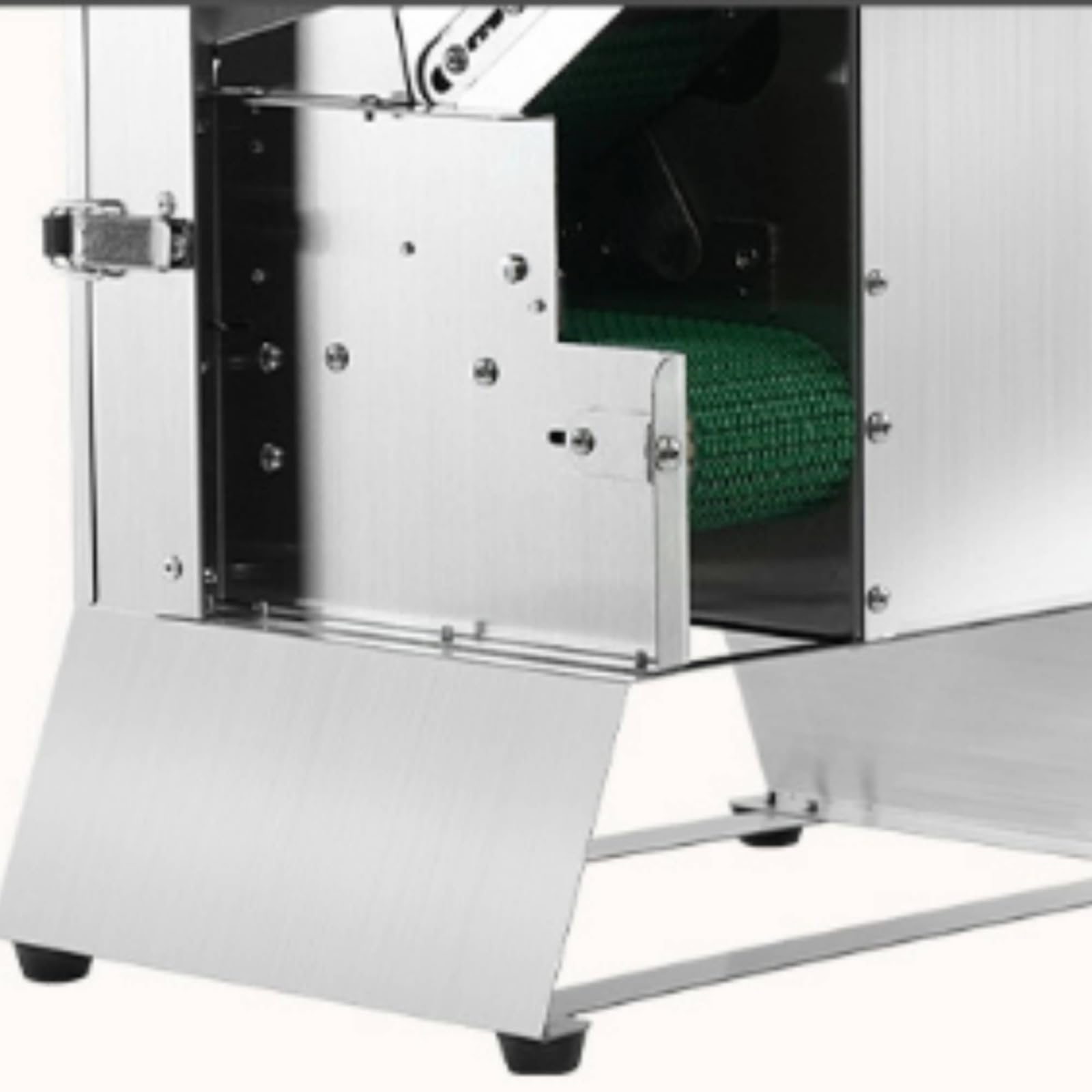 Coupe Légumes Électrique Trancheuse Râpeuse Hachoir Machine de Découpe Multifonction Réglage Fin à Épais Fenêtre Frontale Accès Latéral Format Compact