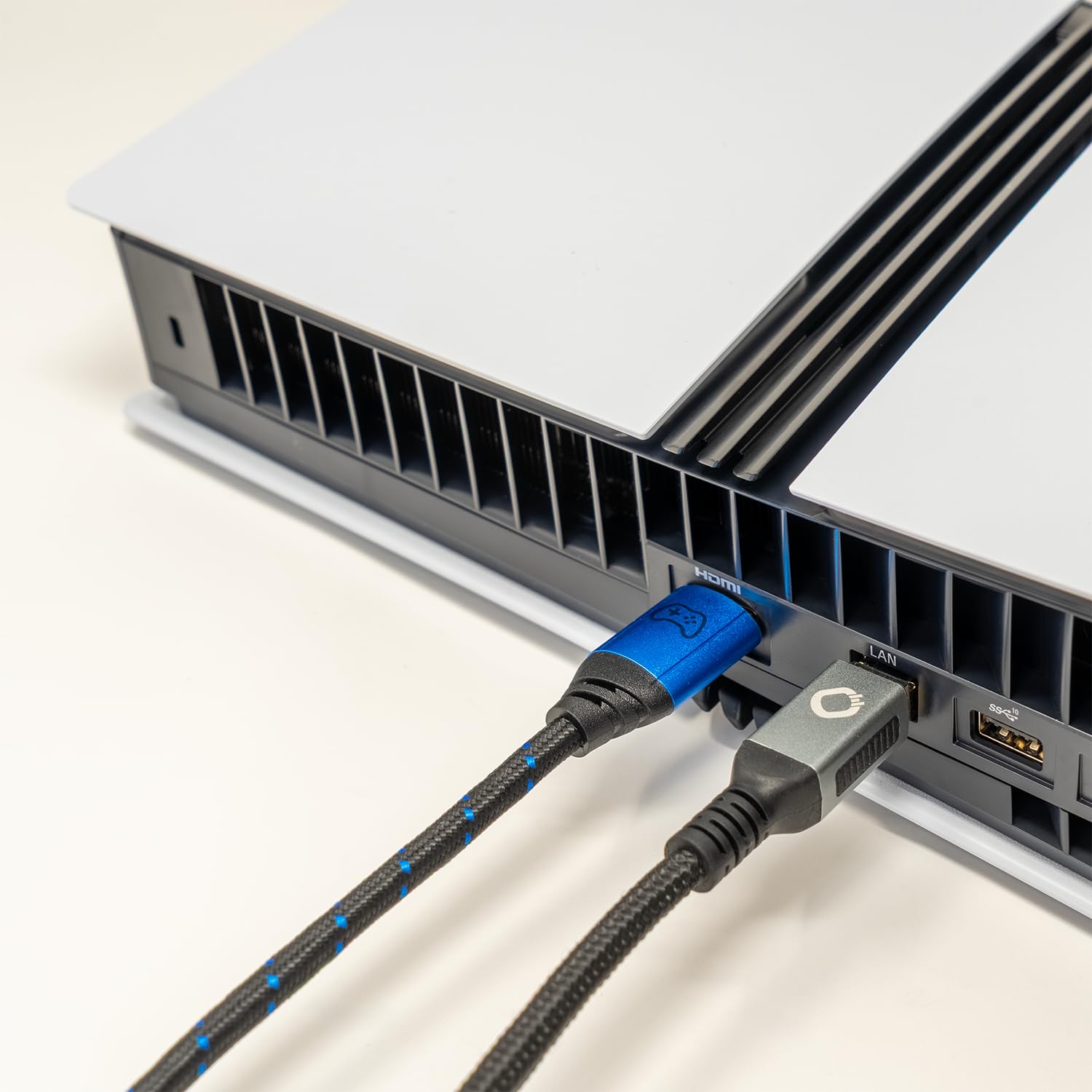 New Game Blue - Cavo HDMI 2.1b - Certificazione Ultra High Speed 8K@60Hz, eARC, ALLM, VRR, DSC - Compatibile con PS5, Xbox Series X/S, Nintendo Switch, PC - Nero - 1 pezzo