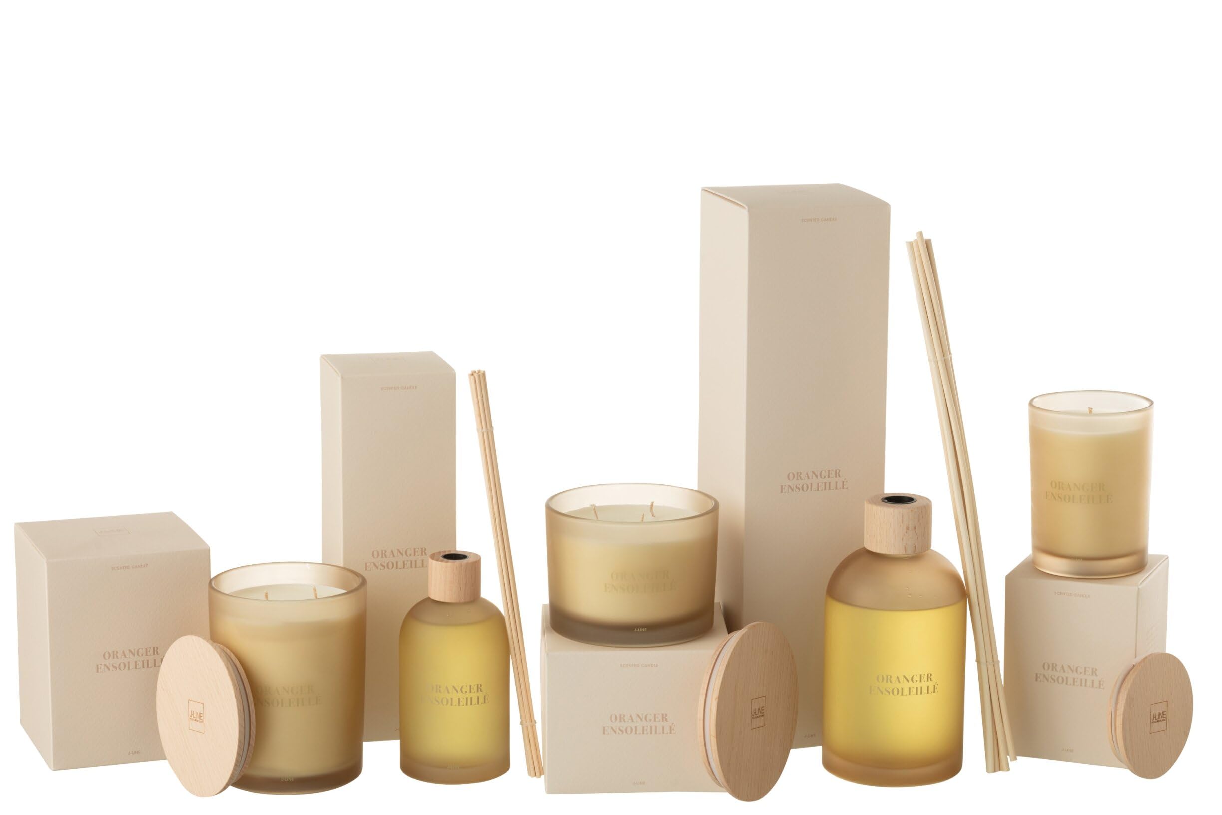 J-Line Duftspender Accords Essentiels - Oranger Ensoleillé - Gelb - 550ml