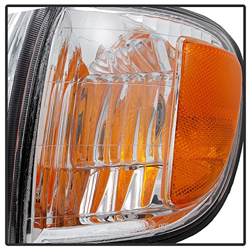 Acanii - For 2000-2004 Toyota Tundra Regula/Access Cab Headlights+Parking Lights Corner Lamps Driver + Passenger Side #TOP5