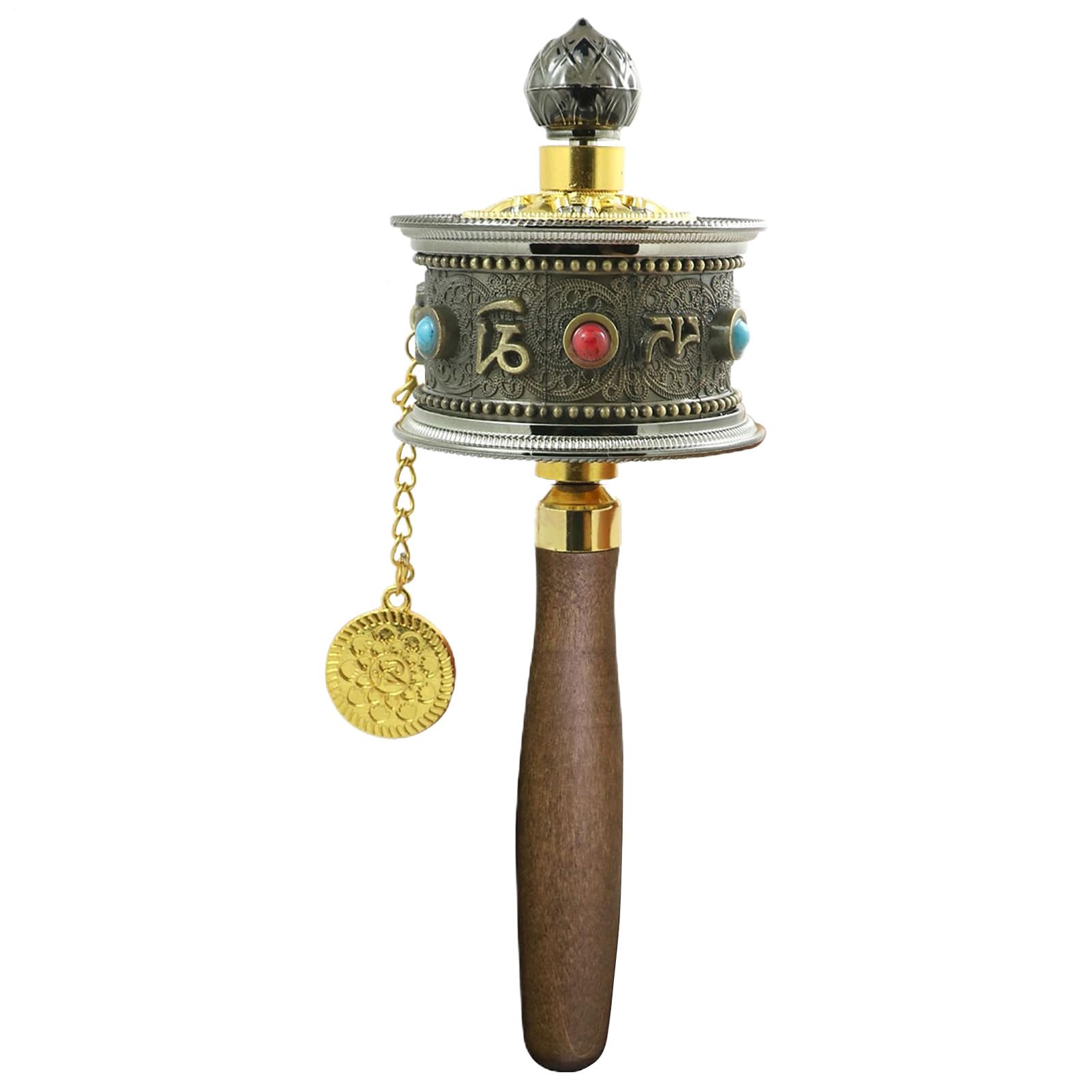 Rueda de oración de mano con rotación silenciosa y diseño ergonómico