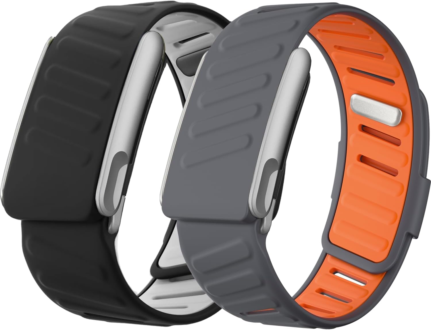 Silicone Replacement Band 2 Pack Compatible with WHOOP 5.0, One, Peak & Life, Soft Comfortable Sweatproof Strap, (Not Compatible with Gen 4)